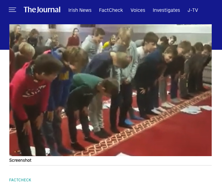 Debunked: Old video of a Belgian mosque claims to show “what they’re teaching kids now in school”